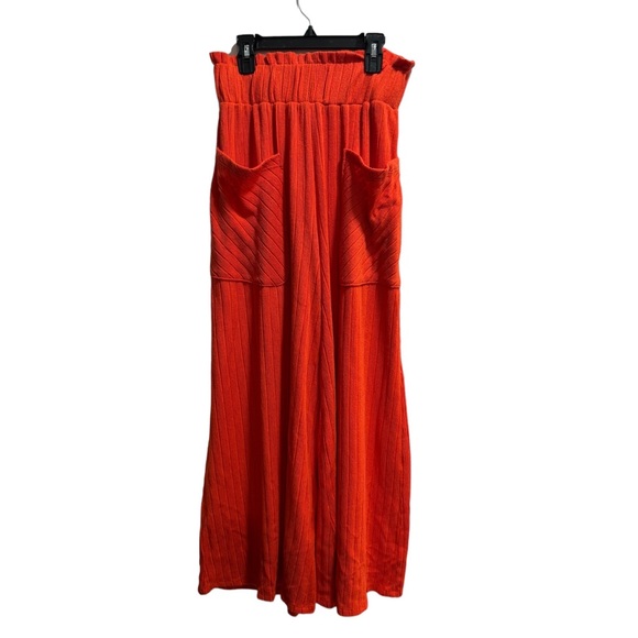 Bucket List Orange Wide Leg Pants size‎ Small - Picture 2 of 6